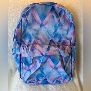 Geometric Blue and Pink Laptop Backpack